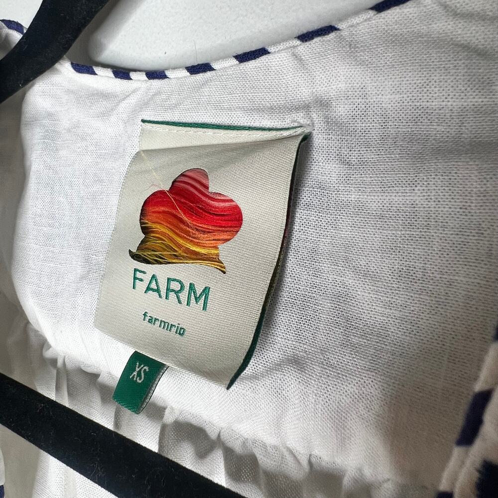Farm Rio Embroidered Linen Romper Size XS - Picture 9 of 11